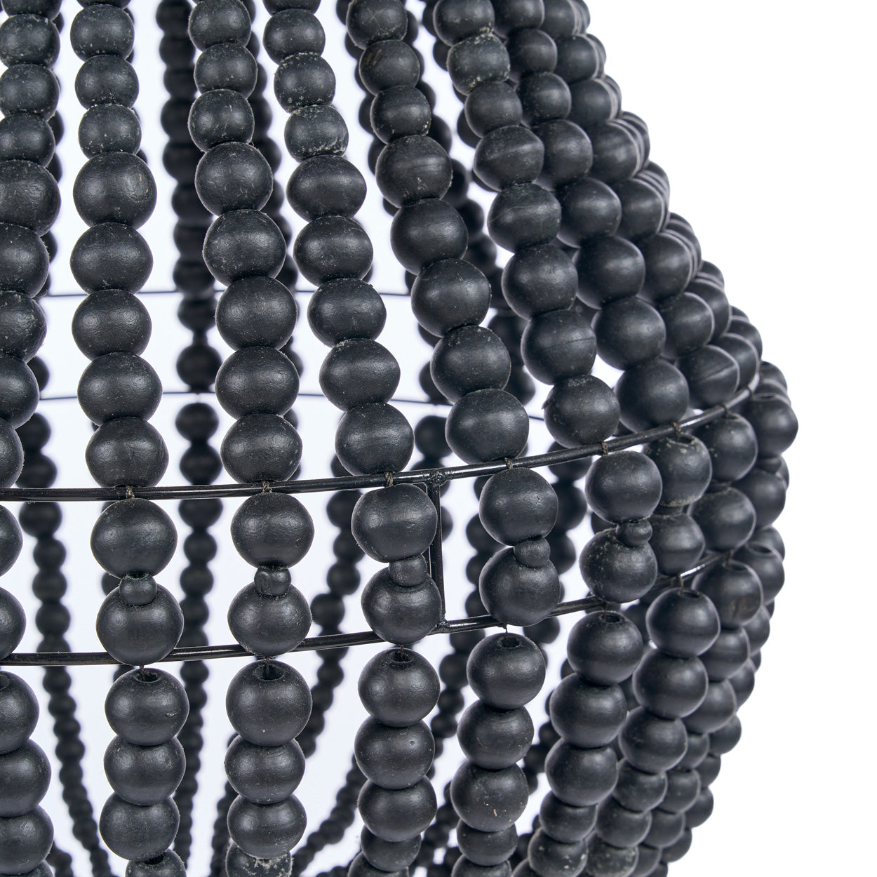 Close-up of the Teardrop Chandelier - Black - M on a white background
