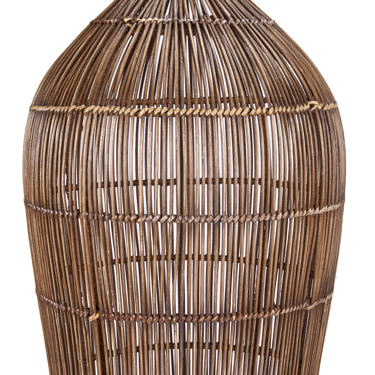 The Oasis Tower Pendant - Dark Walnut - XL on a white background