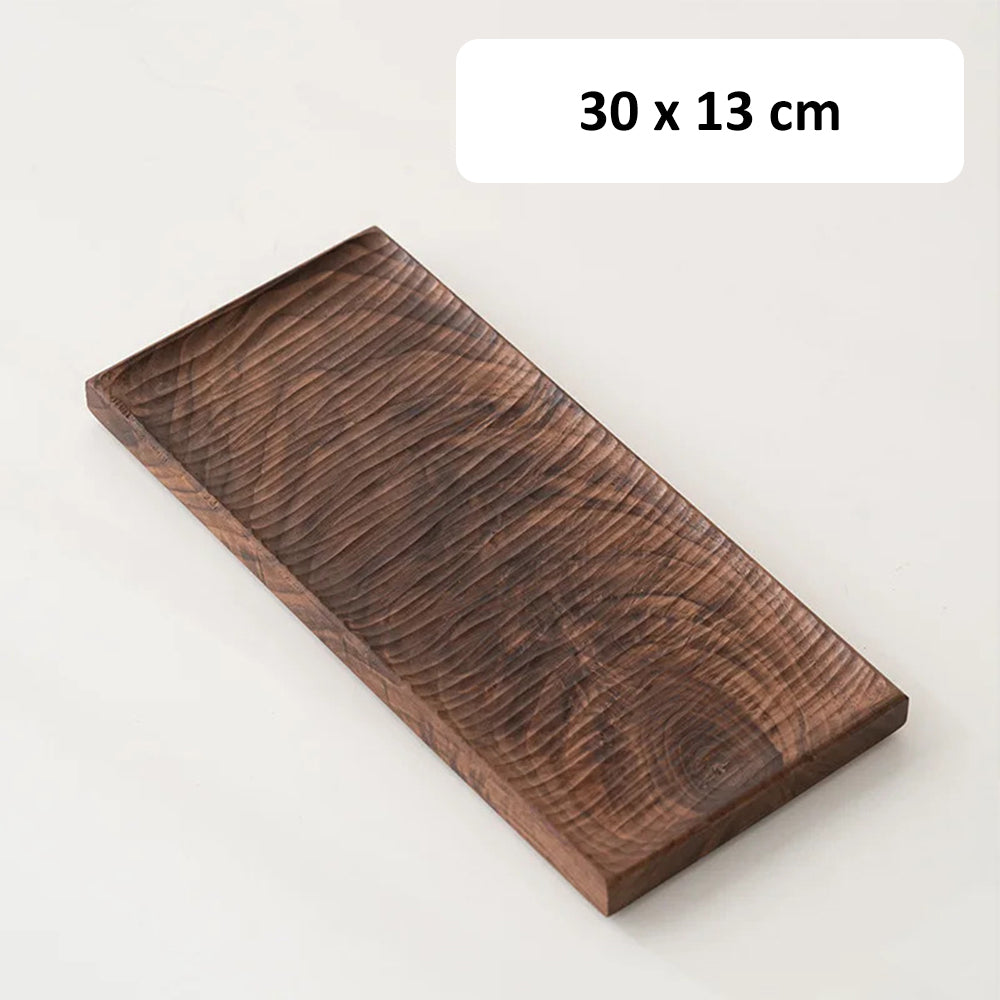 Walnut Wood Rectangular Tray For Tea