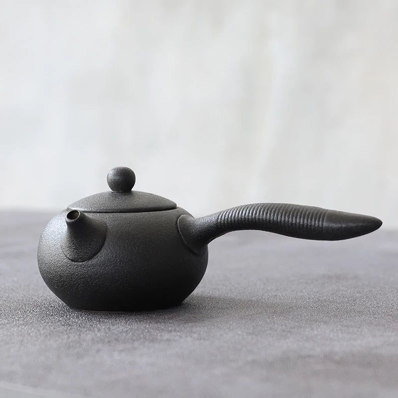 LUWU Chinese Black Ceramic Teapot