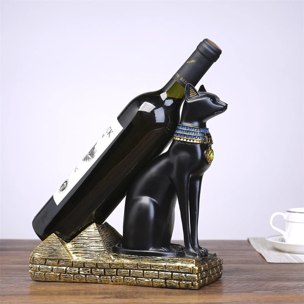 Egyptian Cat God Wine Bottle Holder