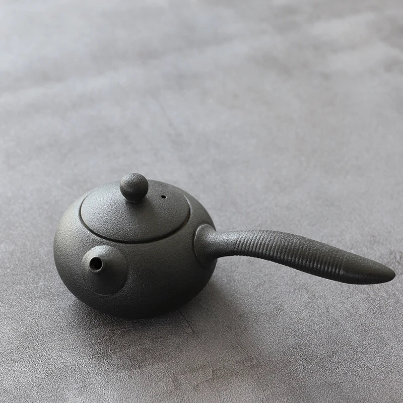 LUWU Chinese Black Ceramic Teapot