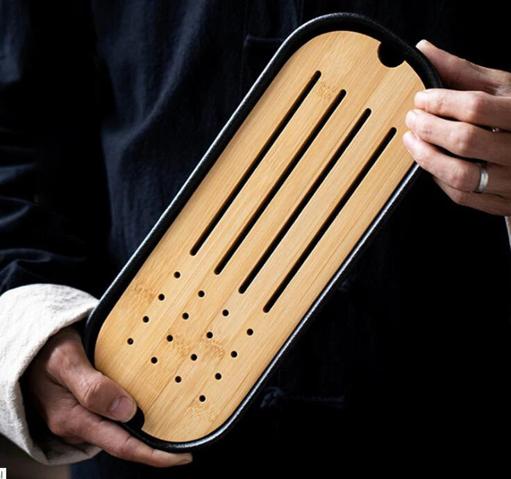 Simple Bamboo Wood Tea Tray