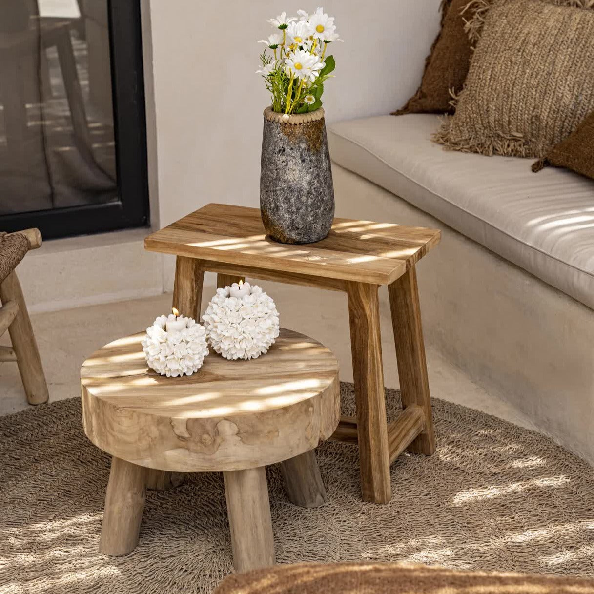 The RHODES Side Table - Natural