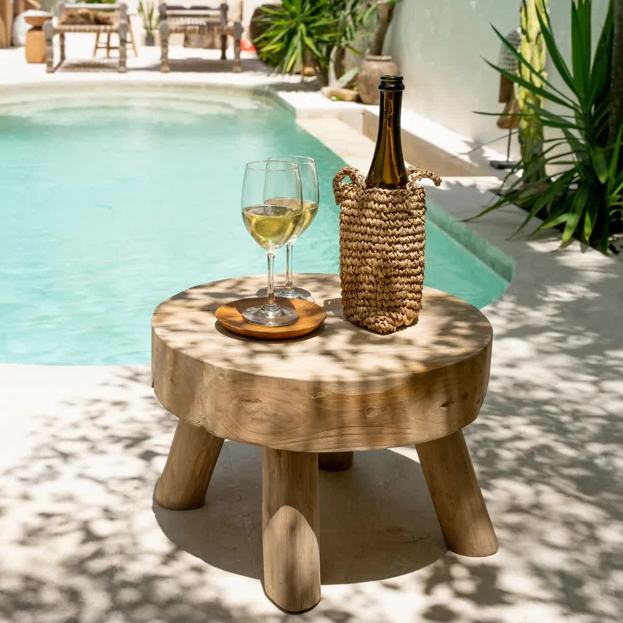 The RHODES Side Table - Natural