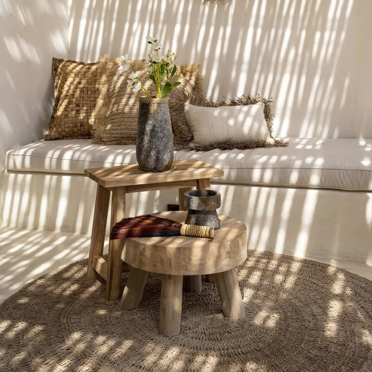 The RHODES Side Table - Natural