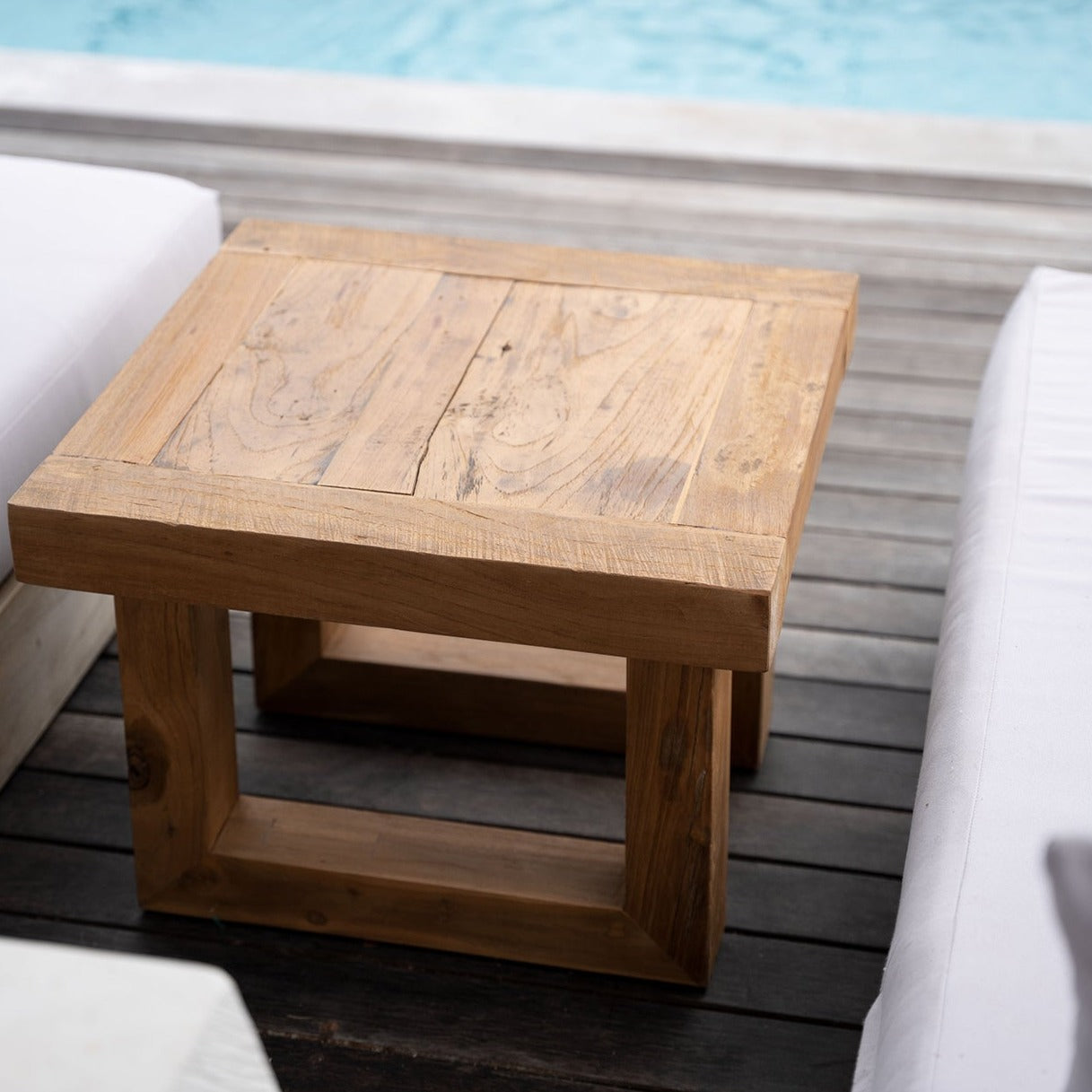 The Reclaimed Teak Side Table - Natural