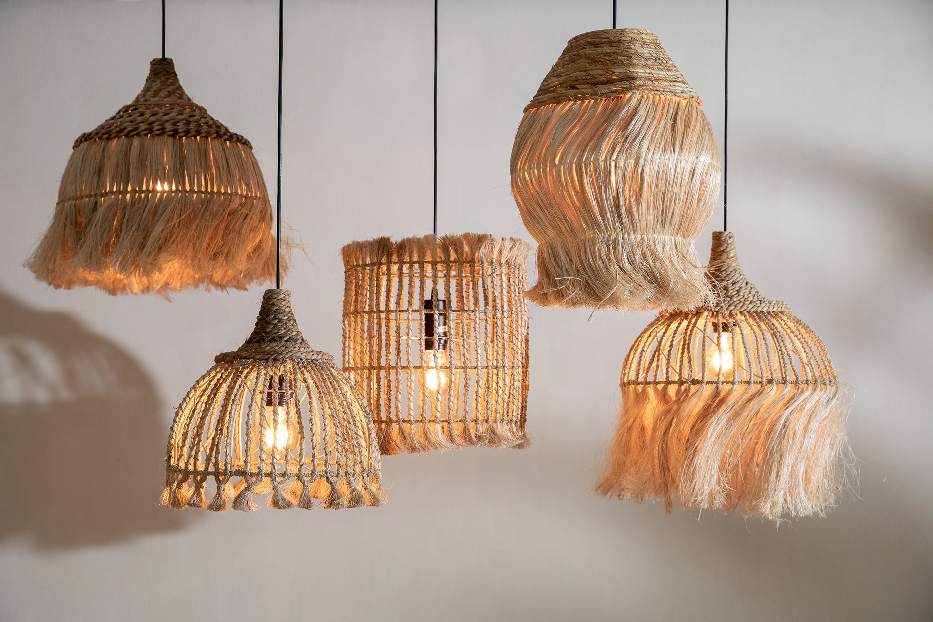 THE ABACA LOTUS Pendant Lamp