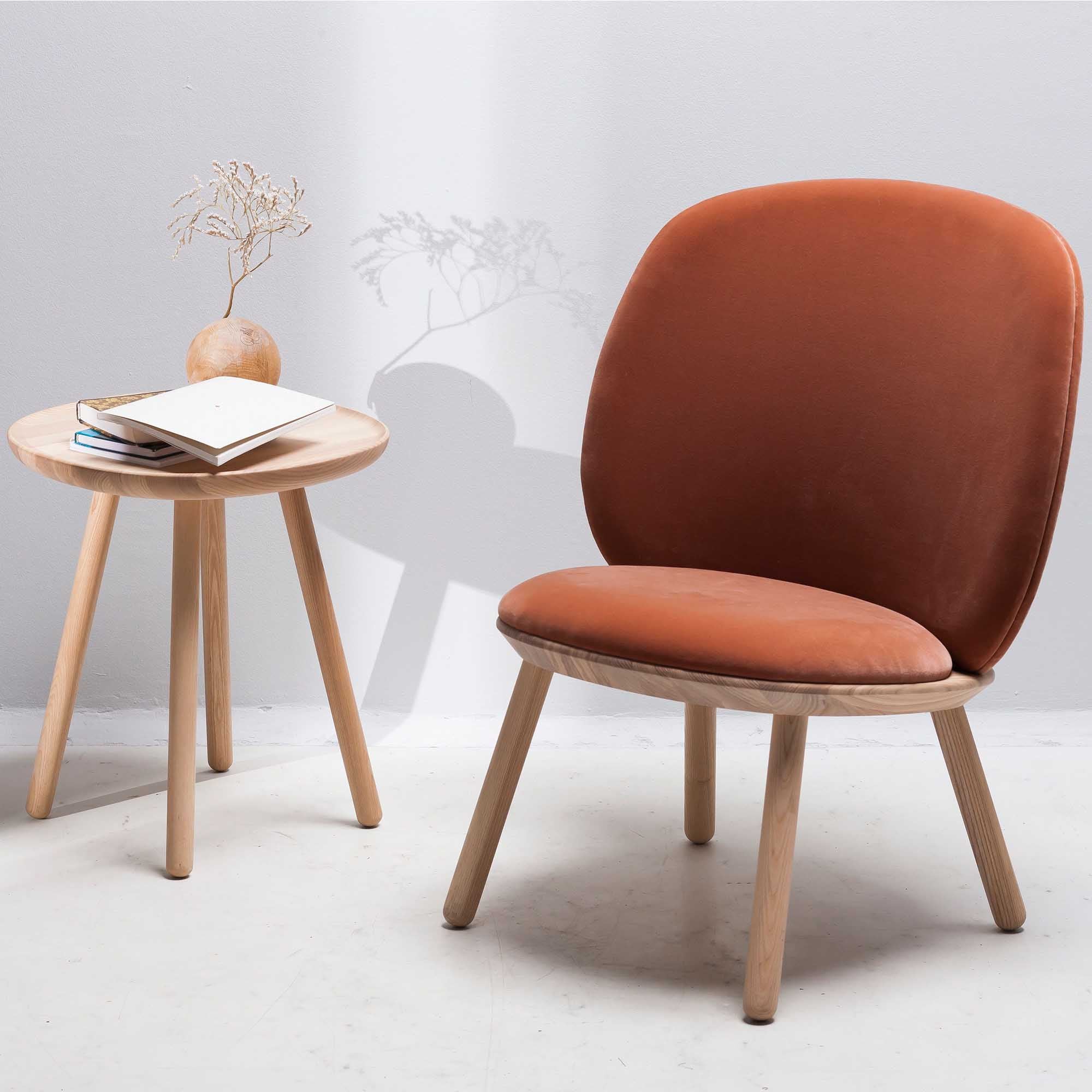 NAIVE Low Chair Terracotta Interior