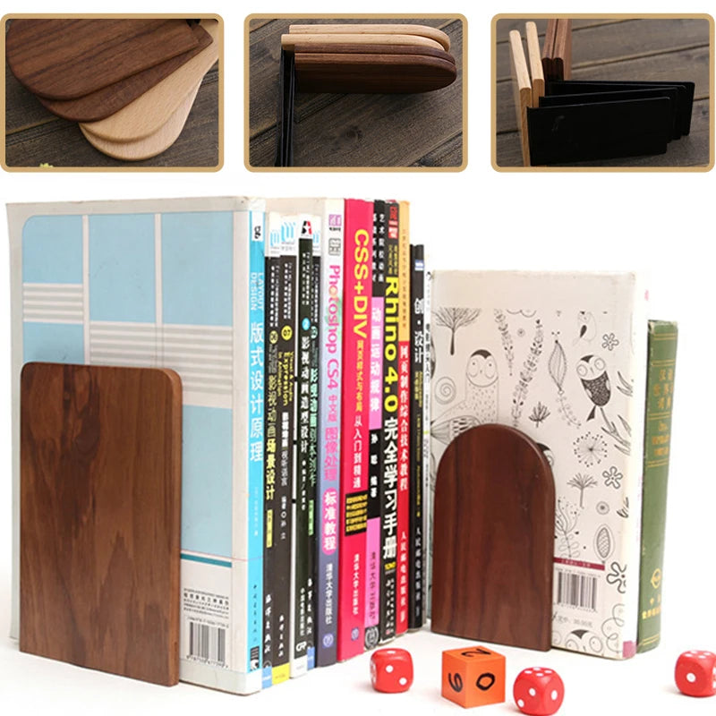 Nature Wooden Book Organizer