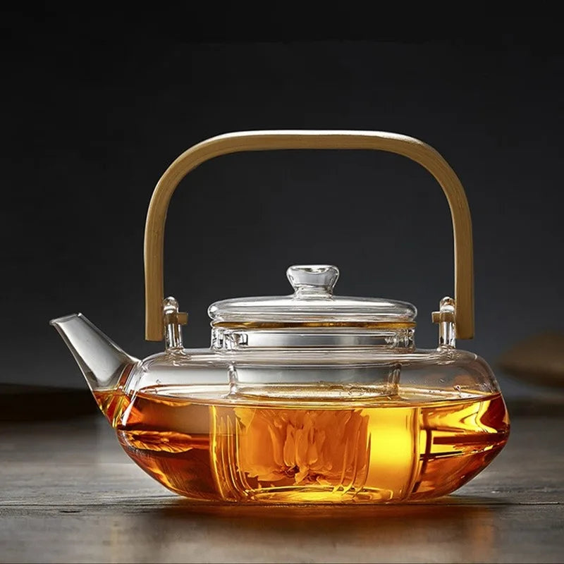 Glass Heat-Resistant Teapot Set Japanese Style