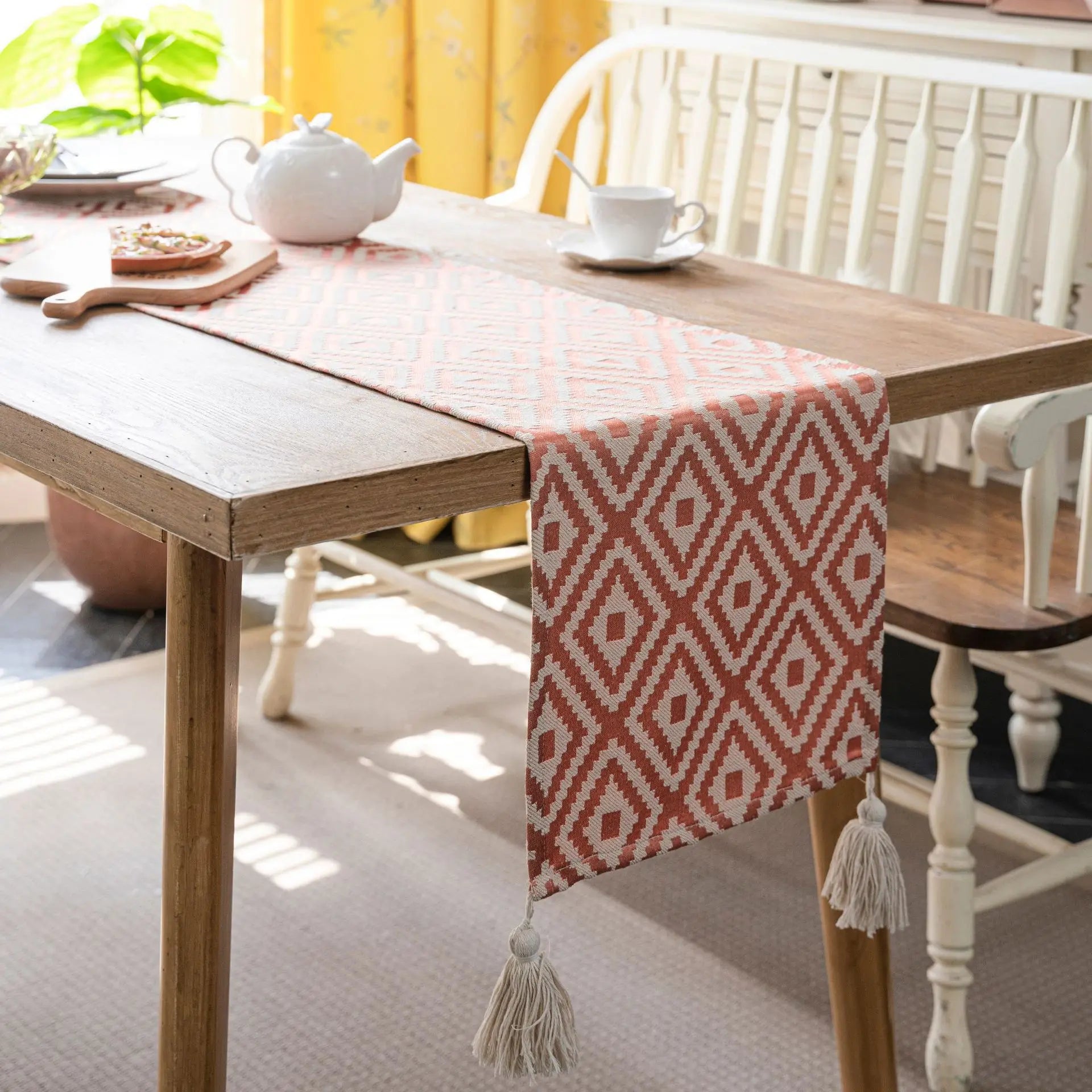 Nordic Geometric Table Runner