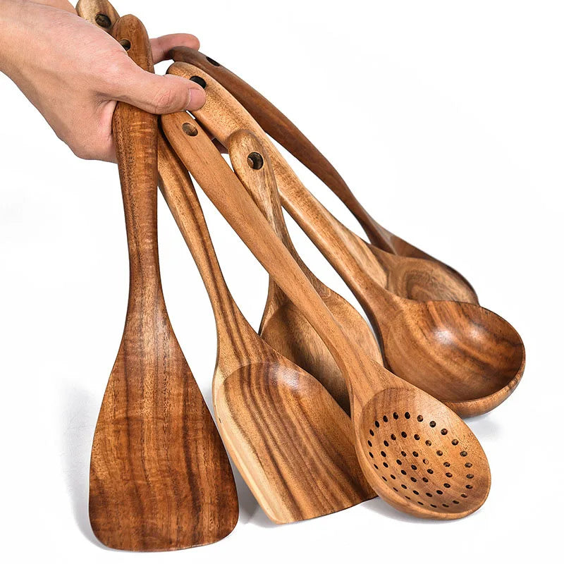 Teak Wood Tableware Spoon