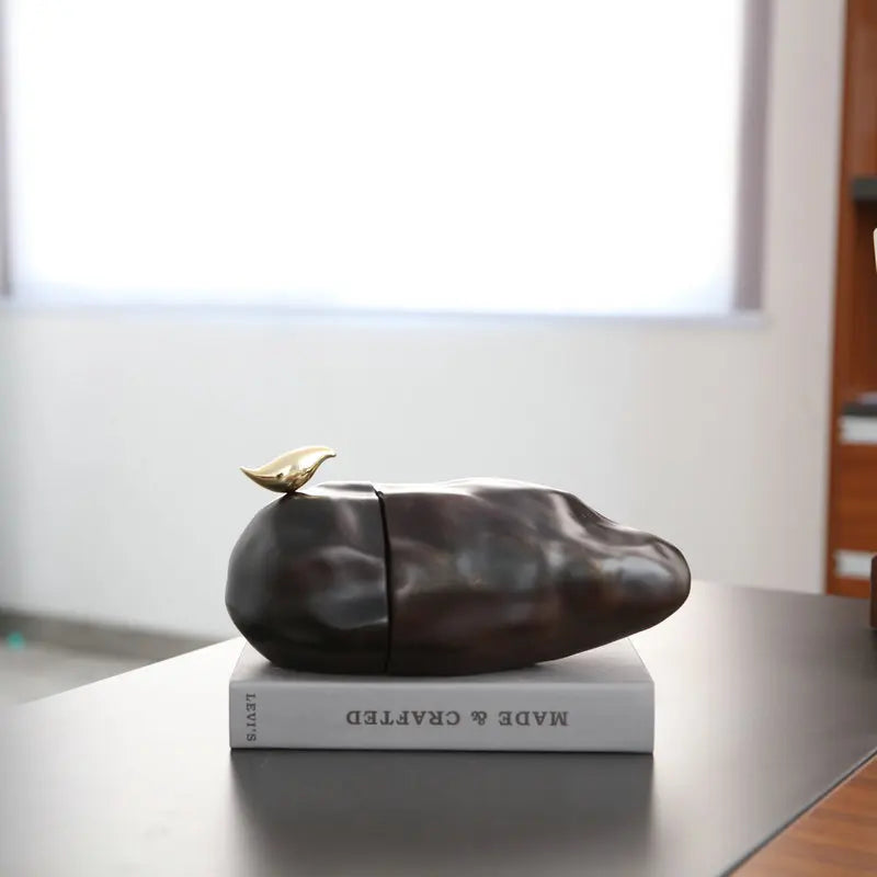 Creative Nordic Bookend Of Rock