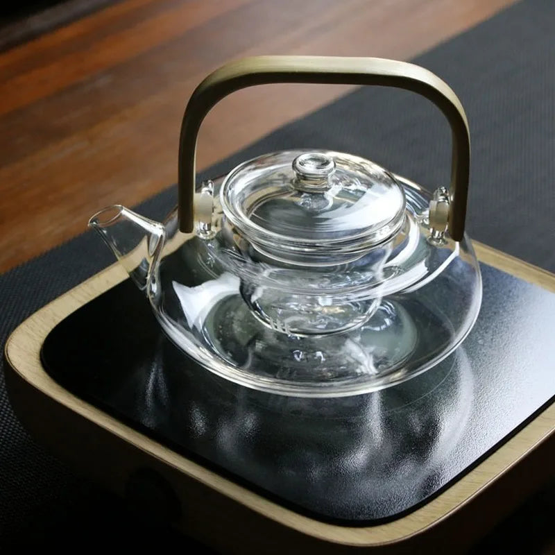 Glass Heat-Resistant Teapot Set Japanese Style