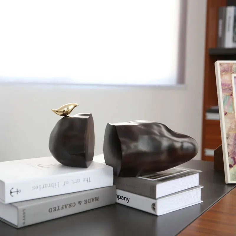 Creative Nordic Bookend Of Rock