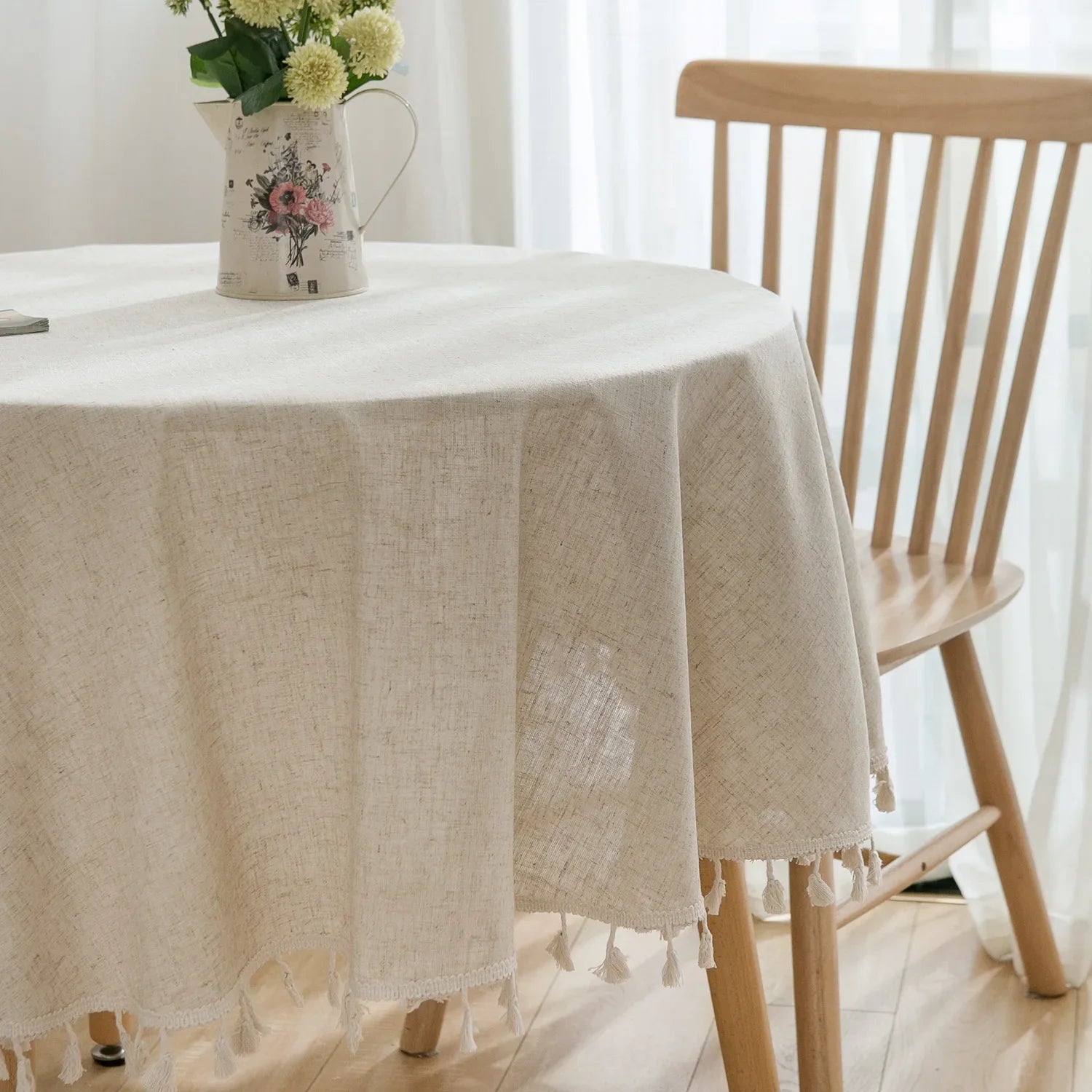 Round Table Linen From Cotton