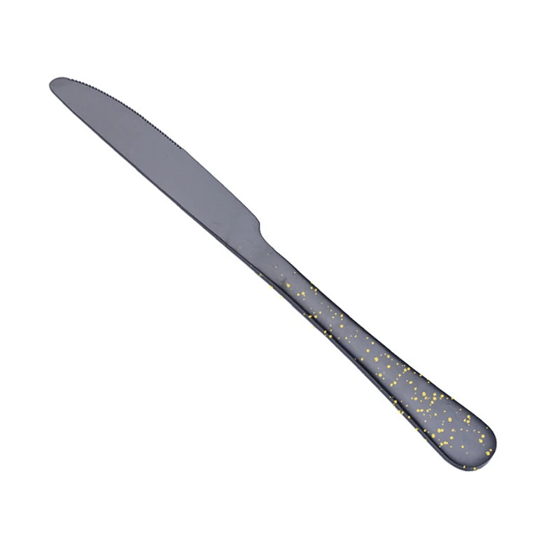 Black Tableware From Stainless Steel