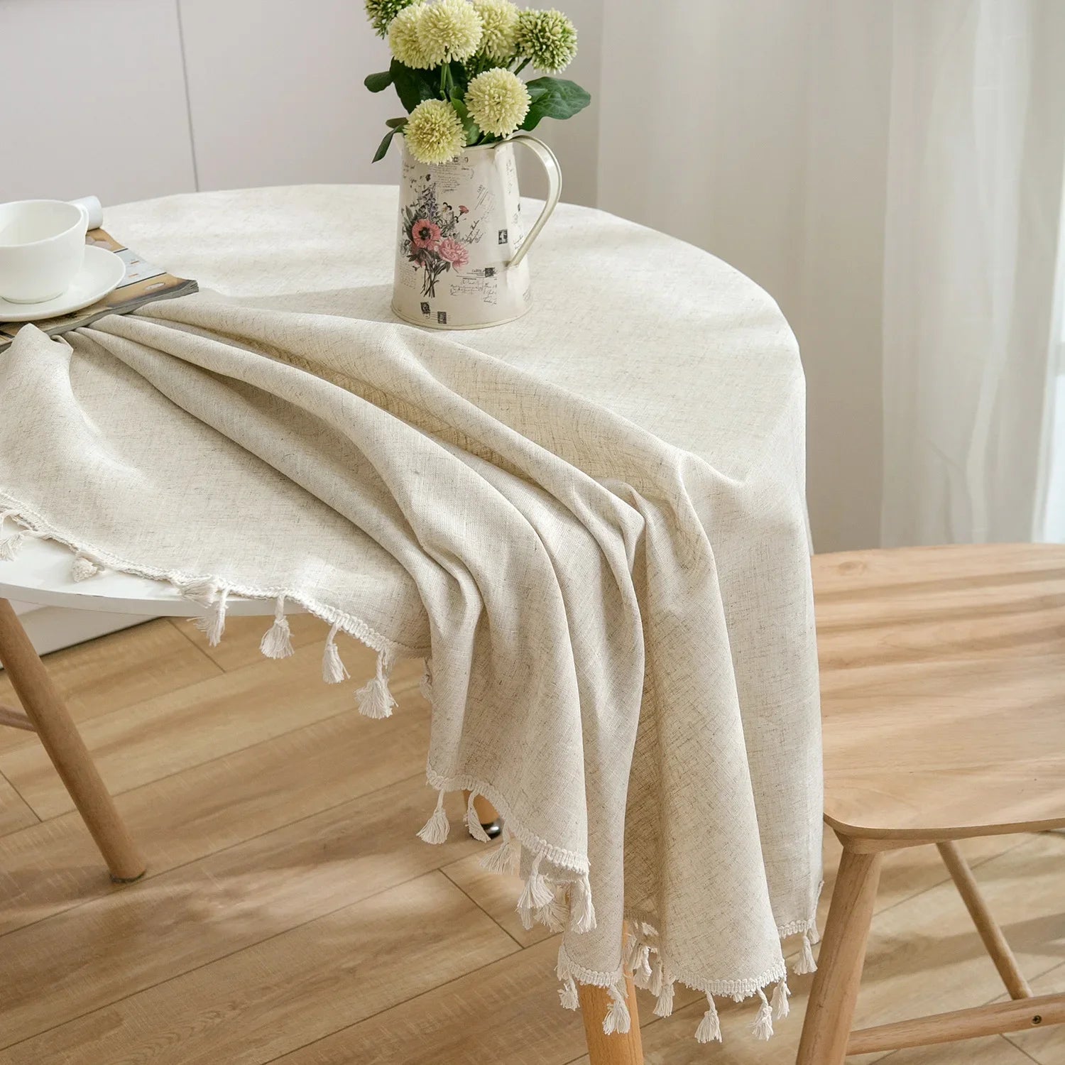 Round Table Linen From Cotton
