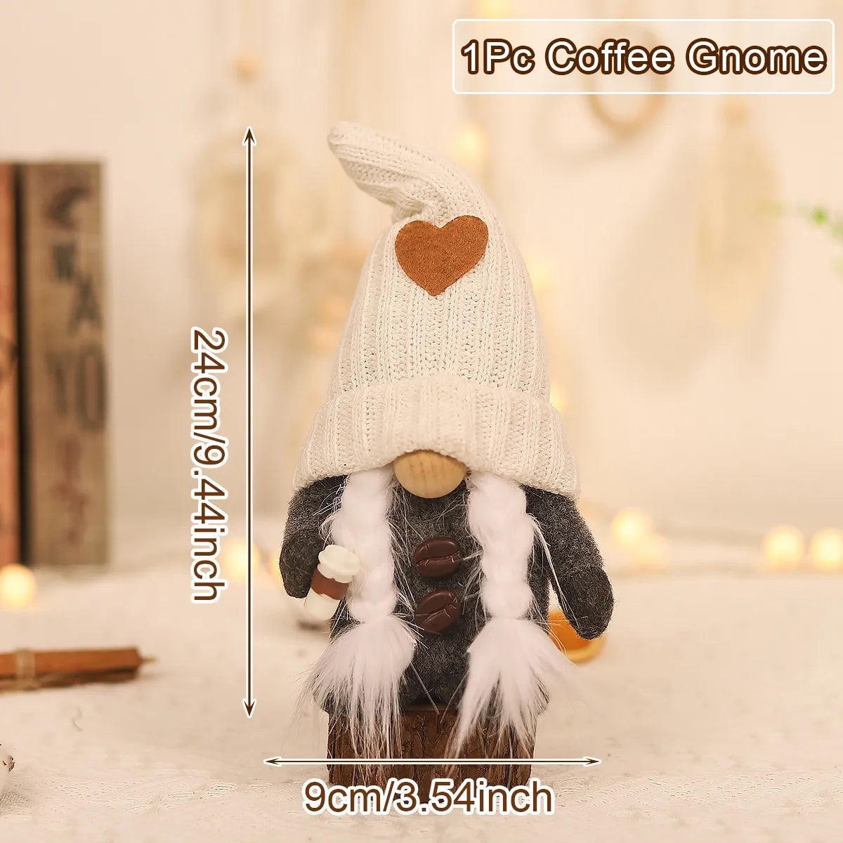 Small Coffee Gnome For Decor