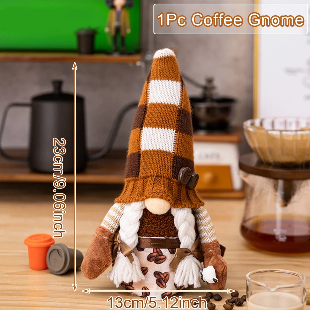 Small Coffee Gnome For Decor