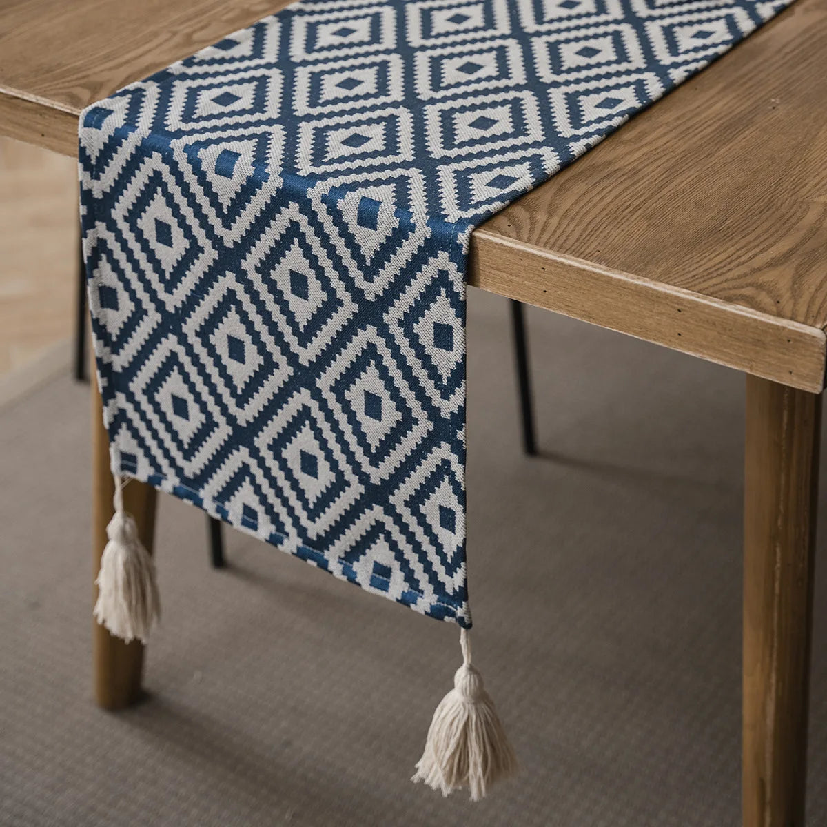 Nordic Geometric Table Runner