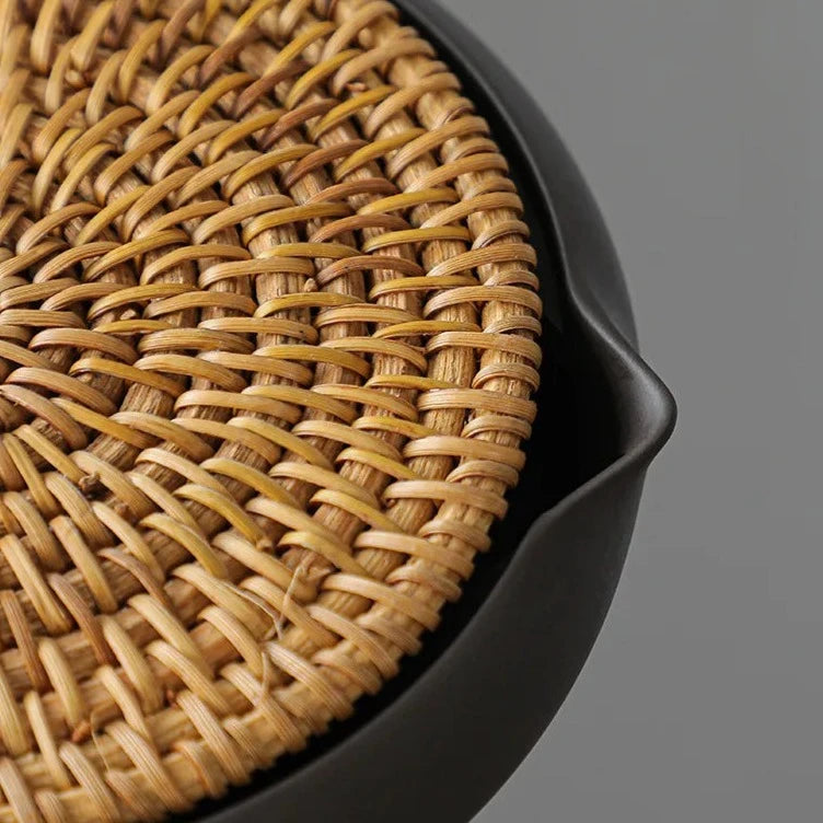 Hand-Woven Rattan Tea Tray