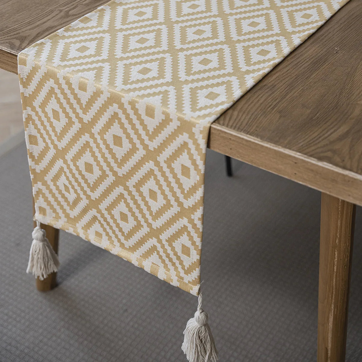 Nordic Geometric Table Runner