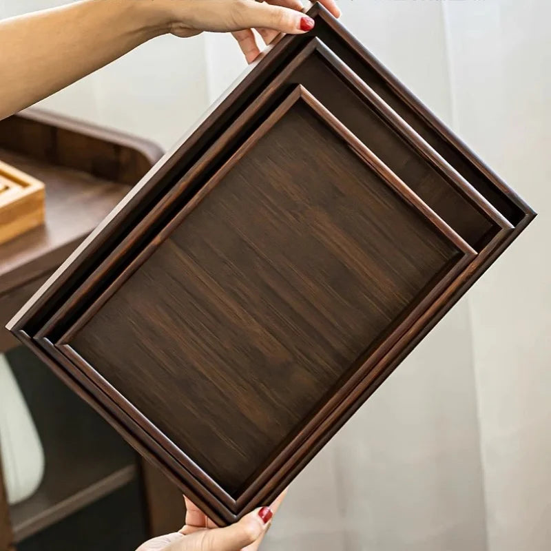 Bamboo Tea Tray Retro Style