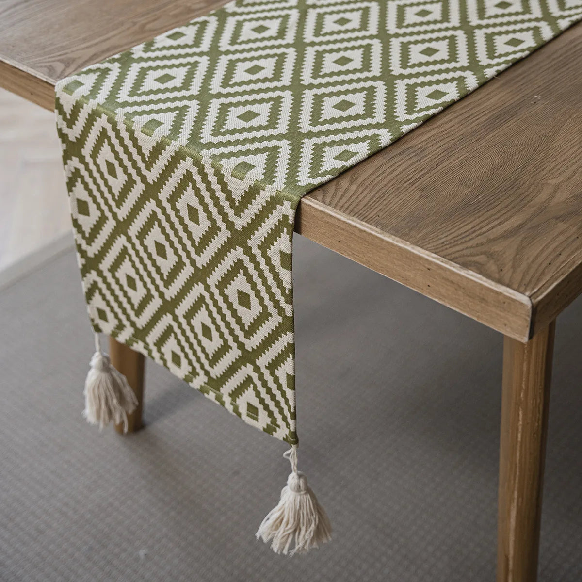Nordic Geometric Table Runner