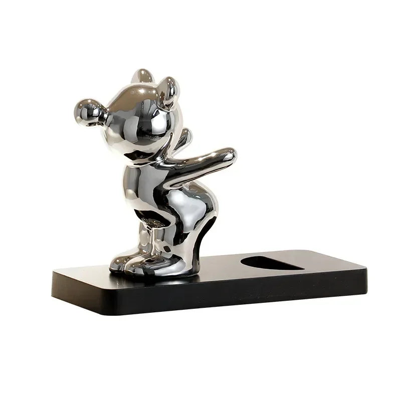 Ceramic Bear Wine Rack