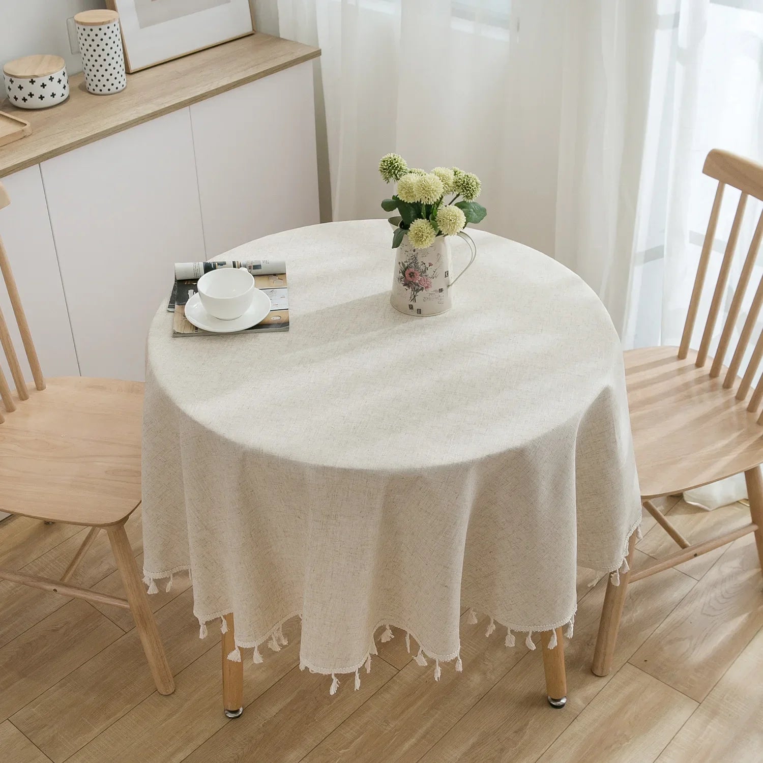 Round Table Linen From Cotton