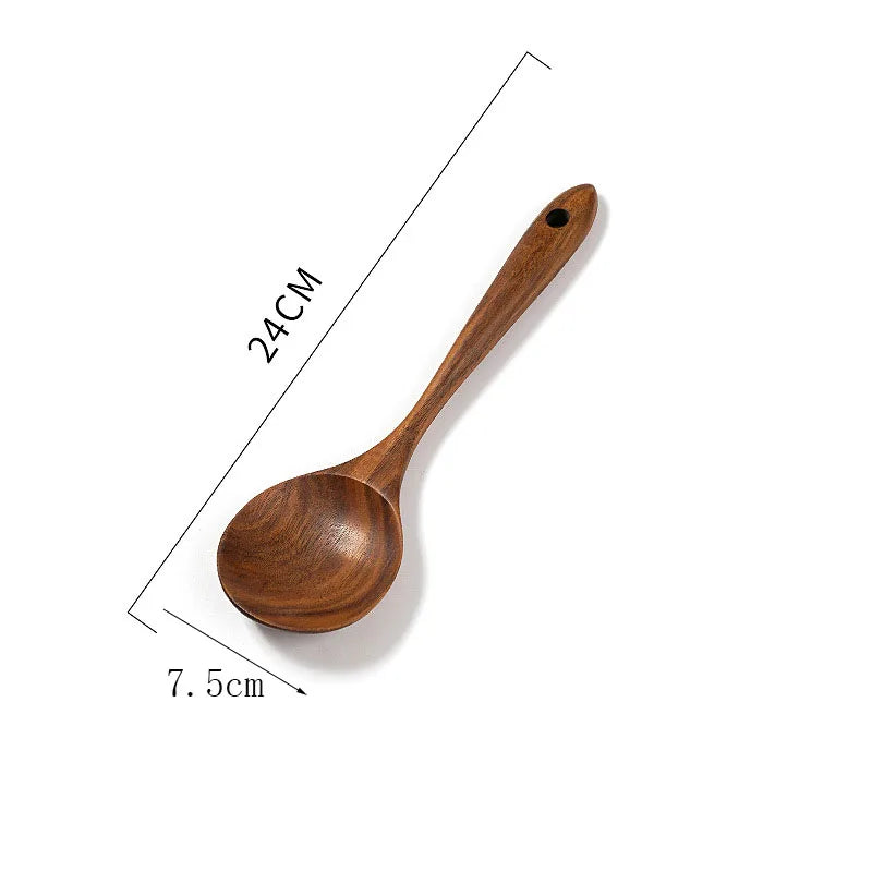 Teak Wood Tableware Spoon