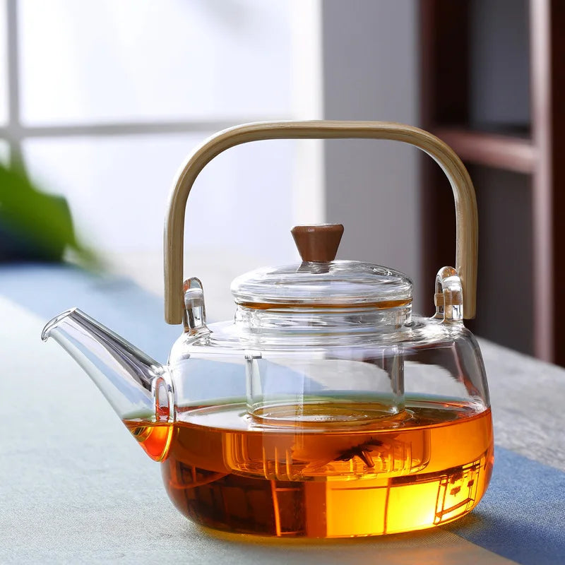 Glass Heat-Resistant Teapot Set Japanese Style