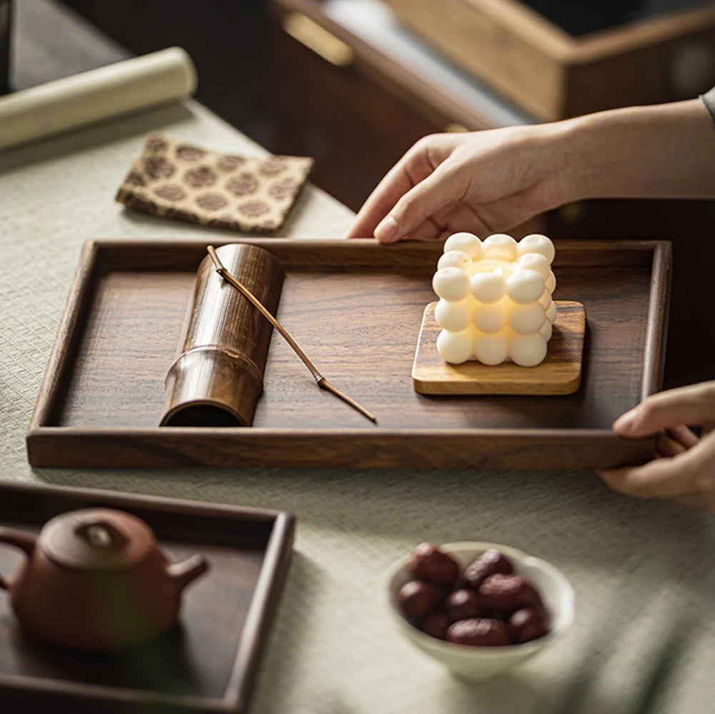 Wooden Square Serving Tray