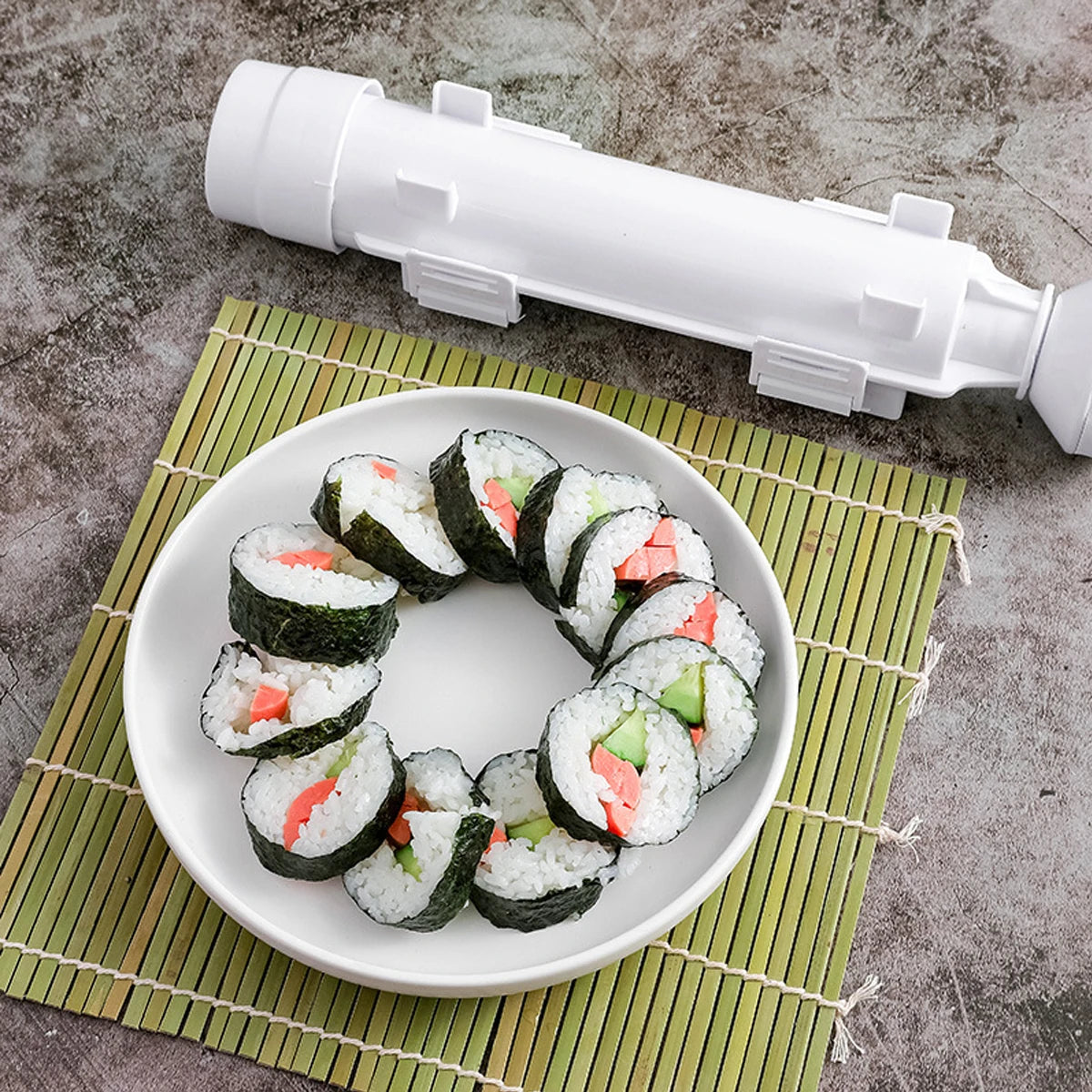 Simple Sushi Making Set White Mold