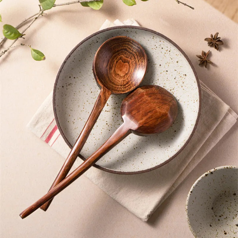 Long Wooden Spoon For Ramen