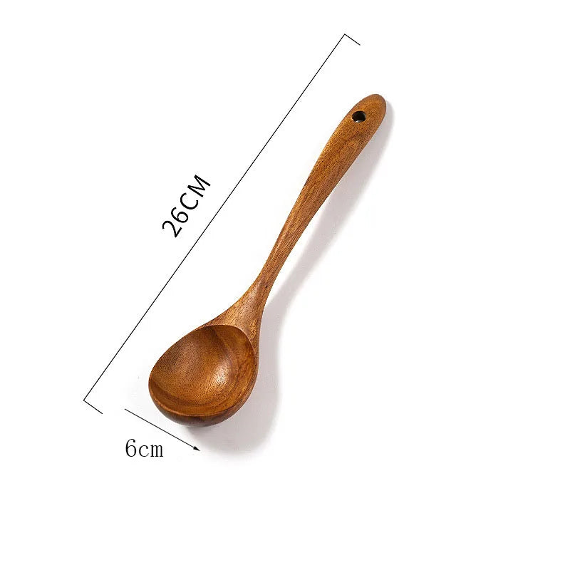 Teak Wood Tableware Spoon