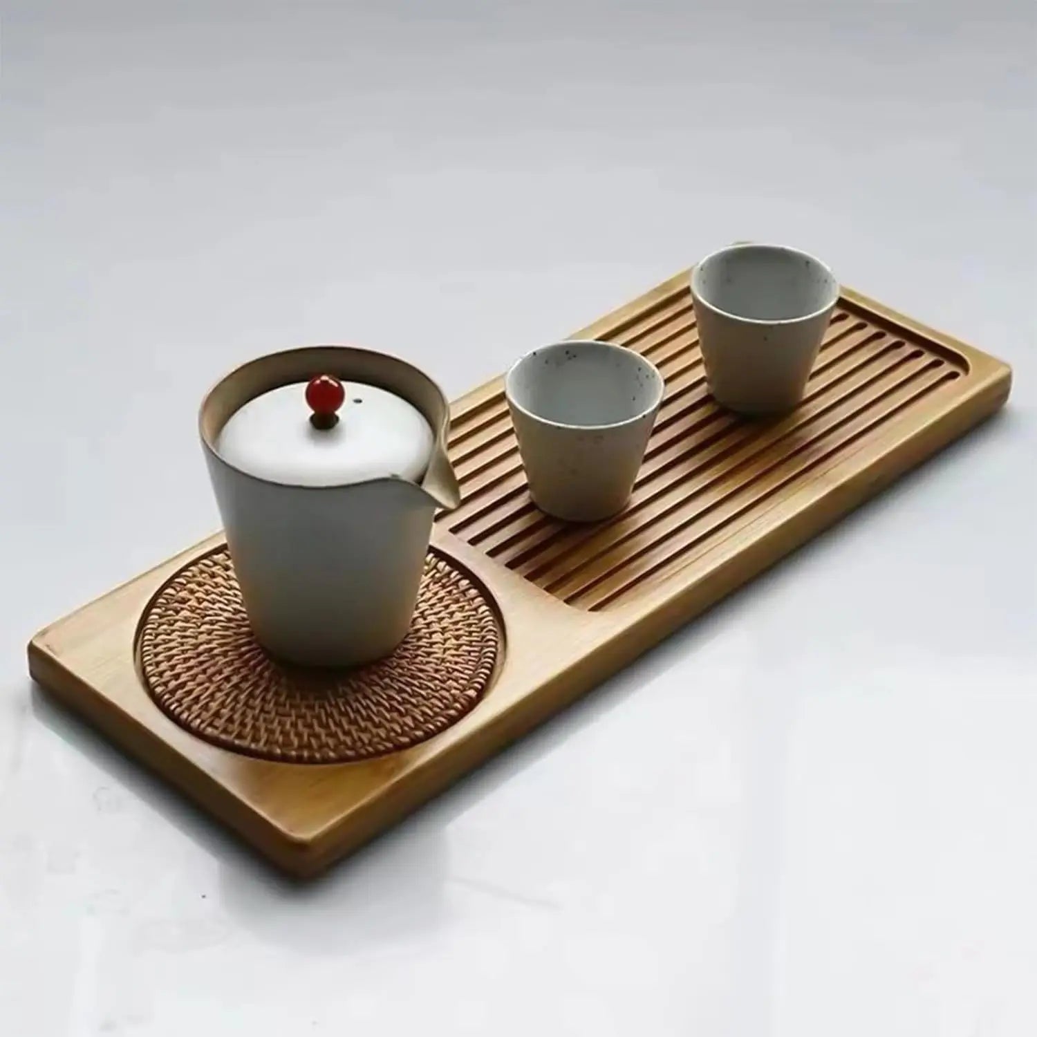 Chinese Bamboo Wood Tea Tray