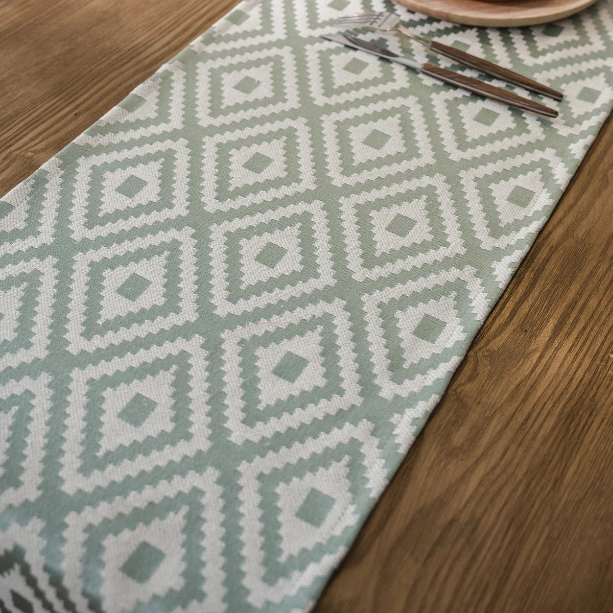 Nordic Geometric Table Runner