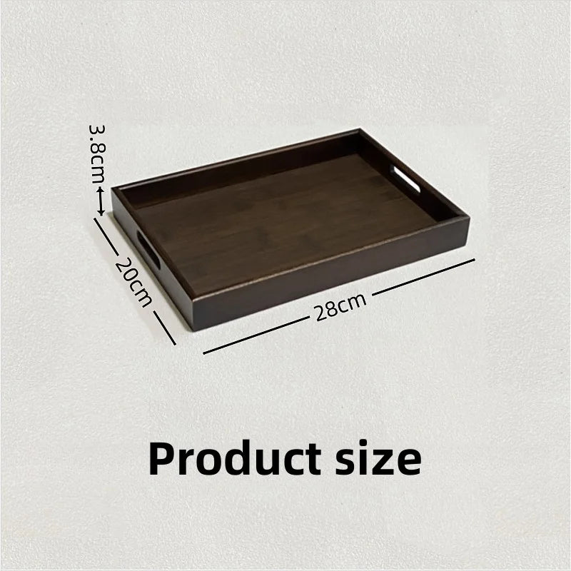 Bamboo Tea Tray Retro Style