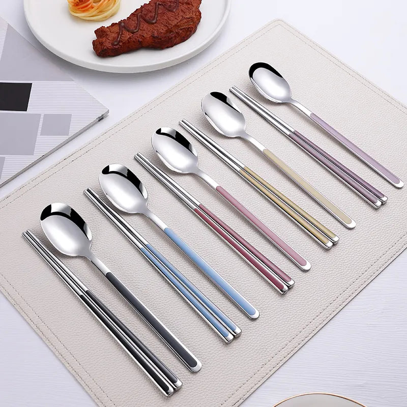 Korean Cutlery Set From Stainless Steel