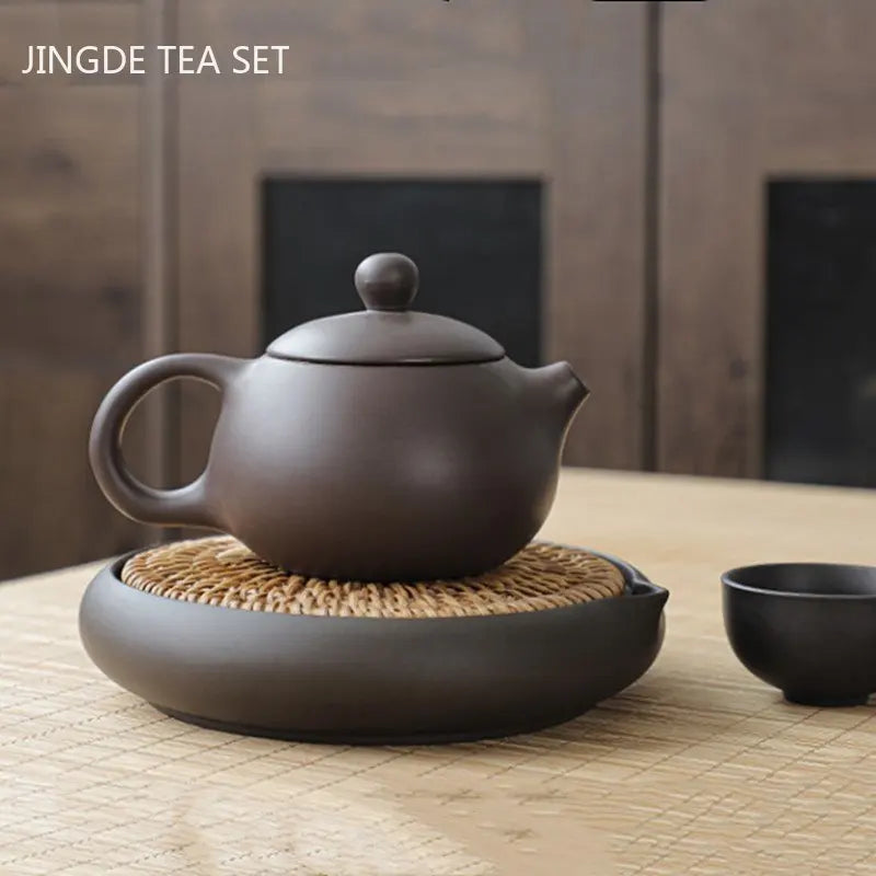 Hand-Woven Rattan Tea Tray