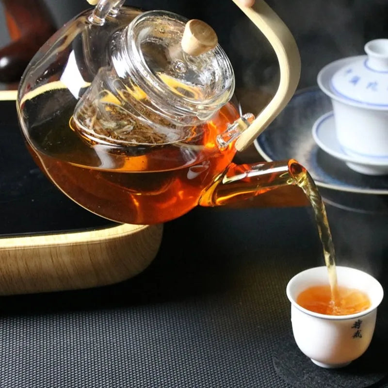 Glass Heat-Resistant Teapot Set Japanese Style