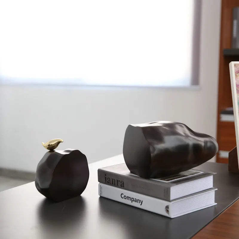 Creative Nordic Bookend Of Rock