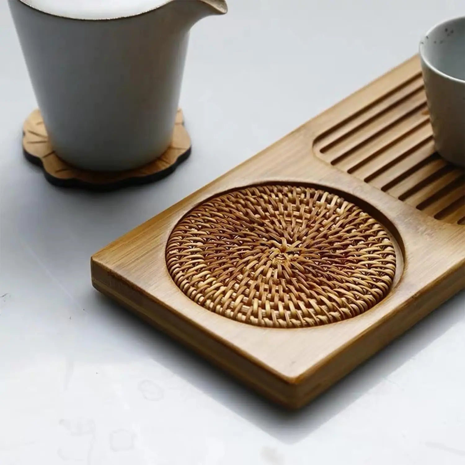 Chinese Bamboo Wood Tea Tray