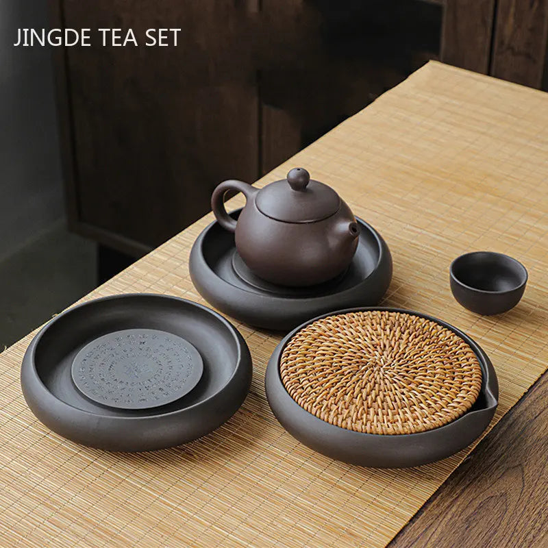 Hand-Woven Rattan Tea Tray