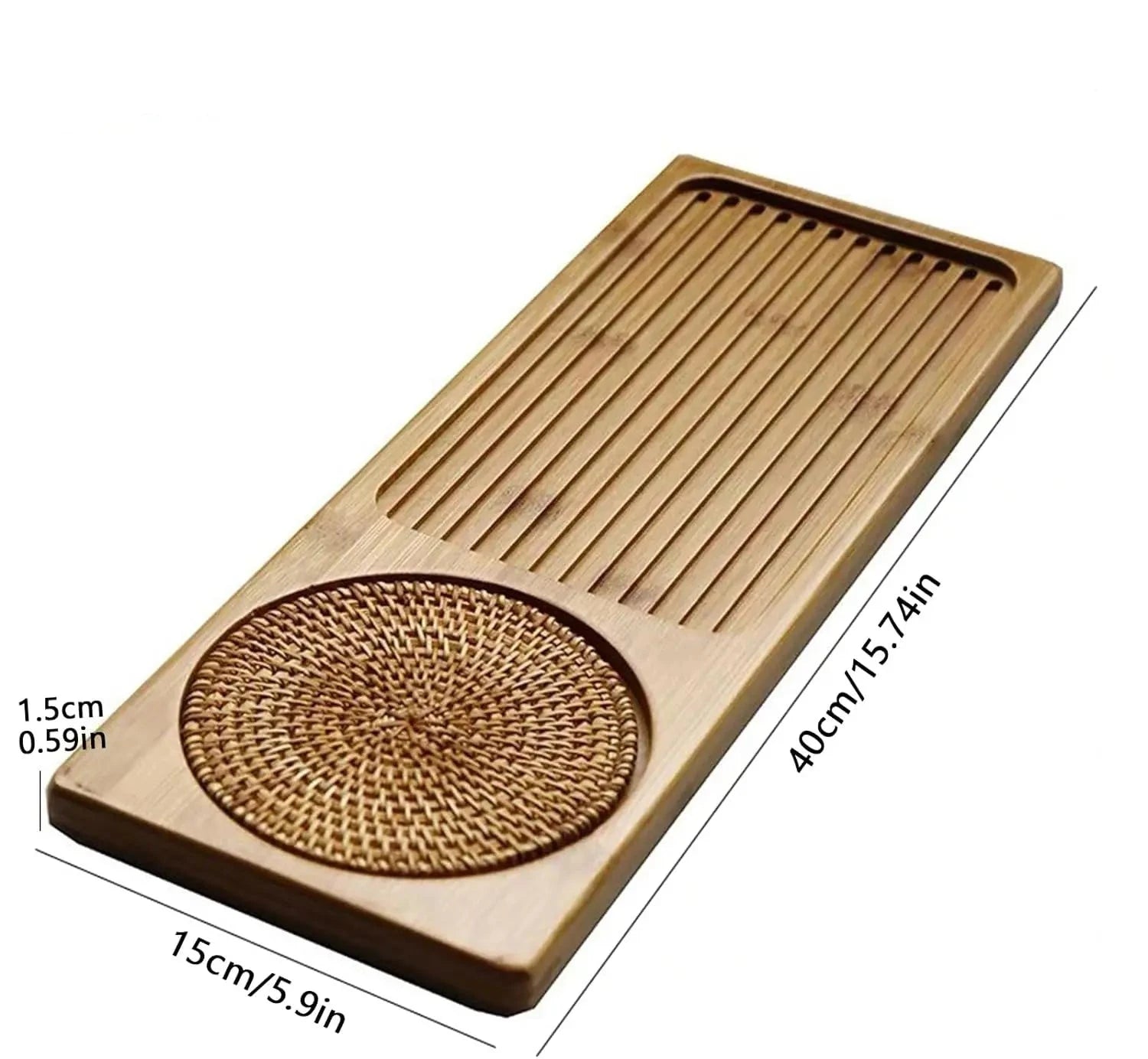 Chinese Bamboo Wood Tea Tray