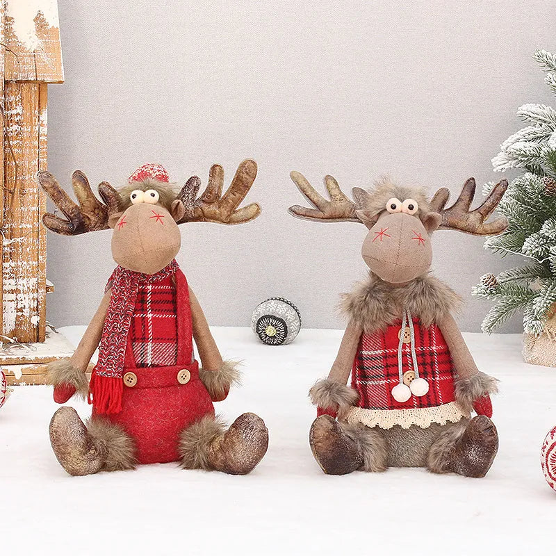 Large Christmas Plush Reindeer Doll
