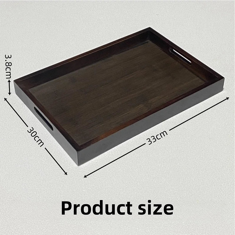 Bamboo Tea Tray Retro Style